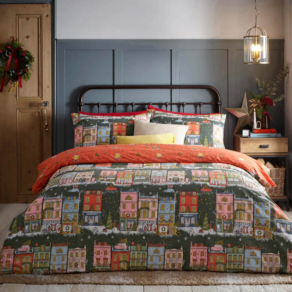 Furn. Christmas Spirit Festive Duvet Cover Set 